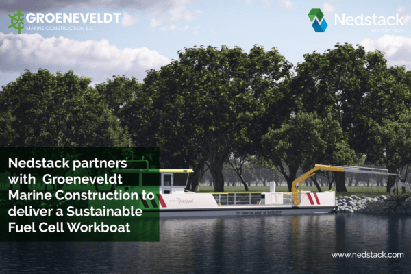 edstack Fuel Cell Technology B.V. partners with Groeneveldt Marine Construction B.V. to deliver a Sustainable Workboat with Mobile PEM fuel cell system for Province of Overijssel