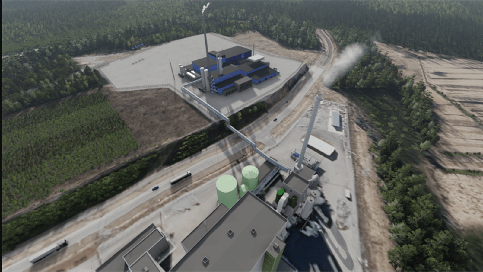 Fot. Valmet/3D render of Nordic Ren-Gas plant in Tampere, Finland
