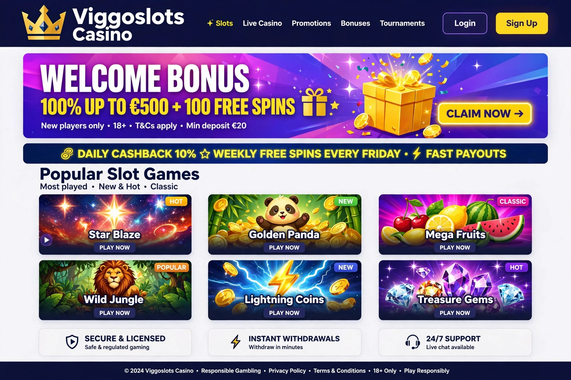 Viggoslots Casino – komplett anmeldelse og guide